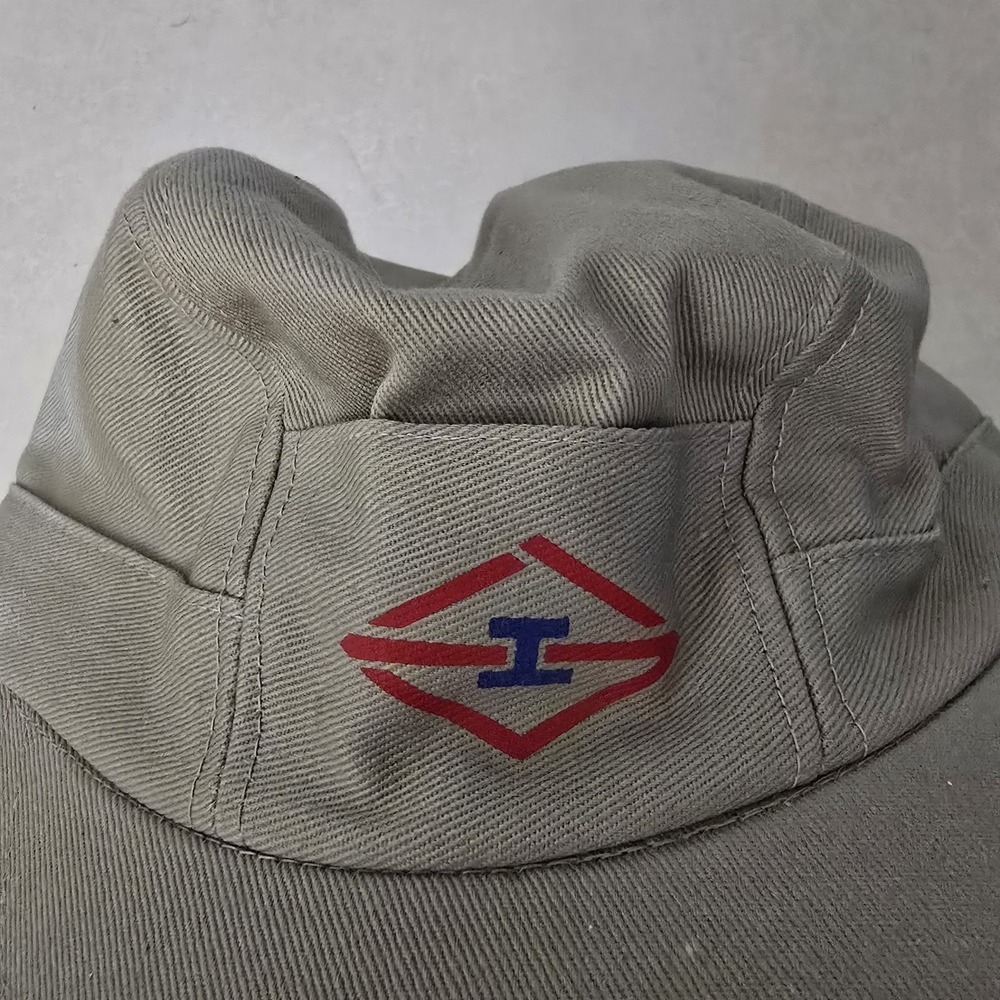 Honda Japanese Work Cap Hat Yokohama Workshop Y.E.W. Vtg Green Underbrim Rare